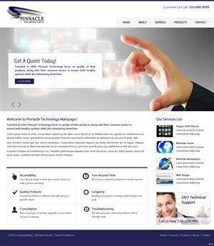 Web Design by pb for this project | Design: #1068697