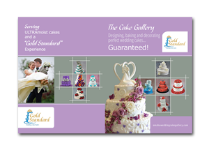 Presentation folder for holding wedding cake literature | Stationery Design by Andrew1965