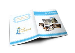 Presentation folder for holding wedding cake literature | Stationery Design by Roy