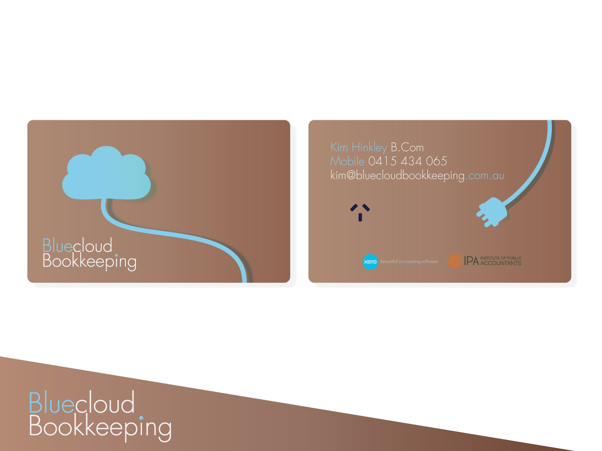 Diseño de Logo por Polygon Graphic Design para Bluecloud Bookkeeping | Diseño #1103877