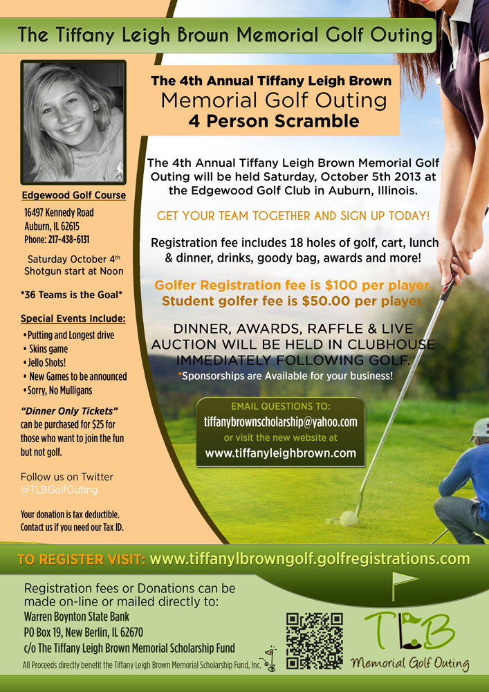 Design de Flyer par UrbainFX pour The Tiffany Leigh Brown Memorial Scholarship Fund, Inc. | Design #4053402