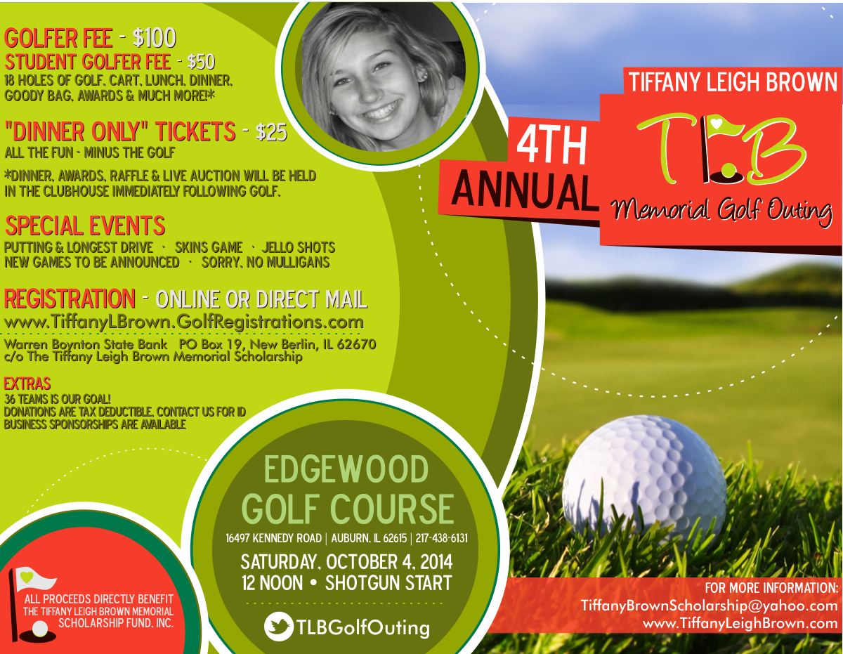 Flyer Design by kellyclaveriedesigns for The Tiffany Leigh Brown Memorial Scholarship Fund, Inc. | Design #4013150