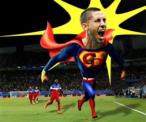 2014 FIFA World Cup Contest 3: Photoshop Clint Dempsey as a Super Hero | Diseño de Photoshop por GliderGraphx