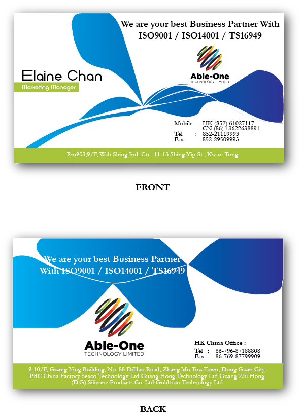 Business Card Design by chandrahalim for this project | Design #4013245