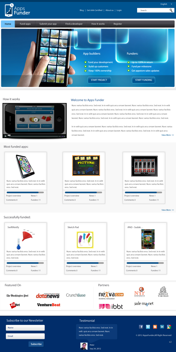 Web Design par pb pour ce projet | Design #1068714