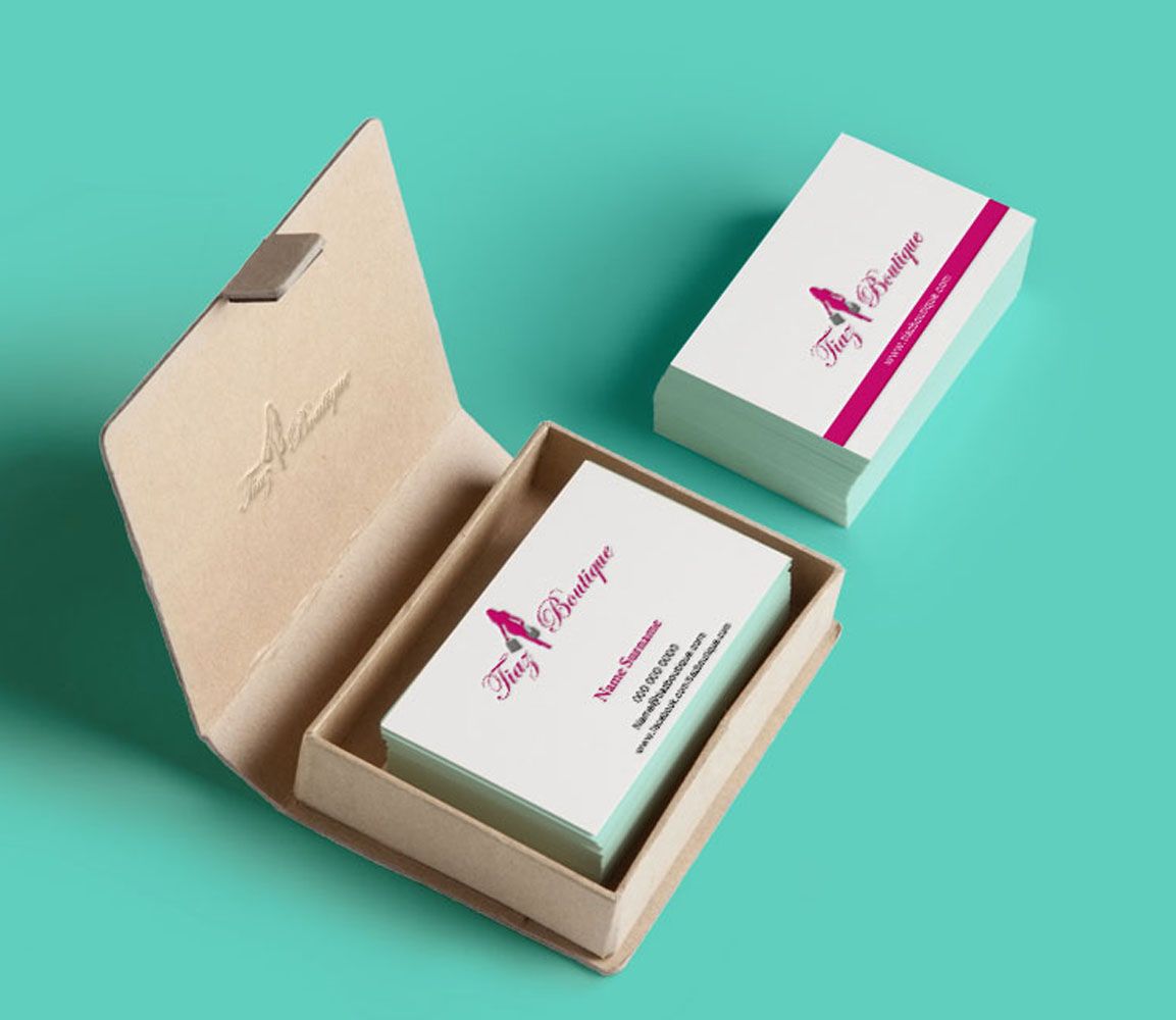 21 Professional Boutique Business Card Designs for a Boutique business