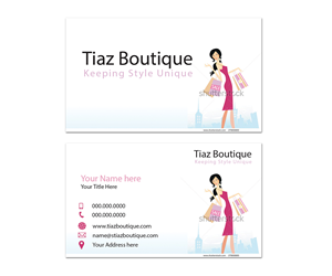 Business Card Design by Sandaru for Tiaz Boutique  | Design: #3949266