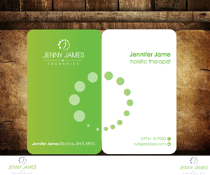 Holistic Therapy (aromatherapy, massage, reflexology, life coaching, soul healing, aura reading) | Business Card Design by Aaaron