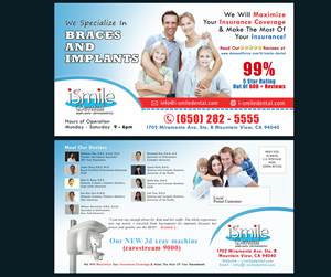 Design de Carte Postale par NatPearlDesigns pour iSmile Dental | Design #4054015