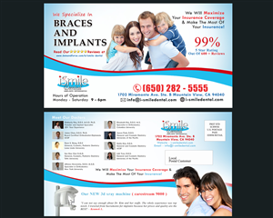 Postcard Design by NatPearlDesigns for iSmile Dental | Design: #4055415
