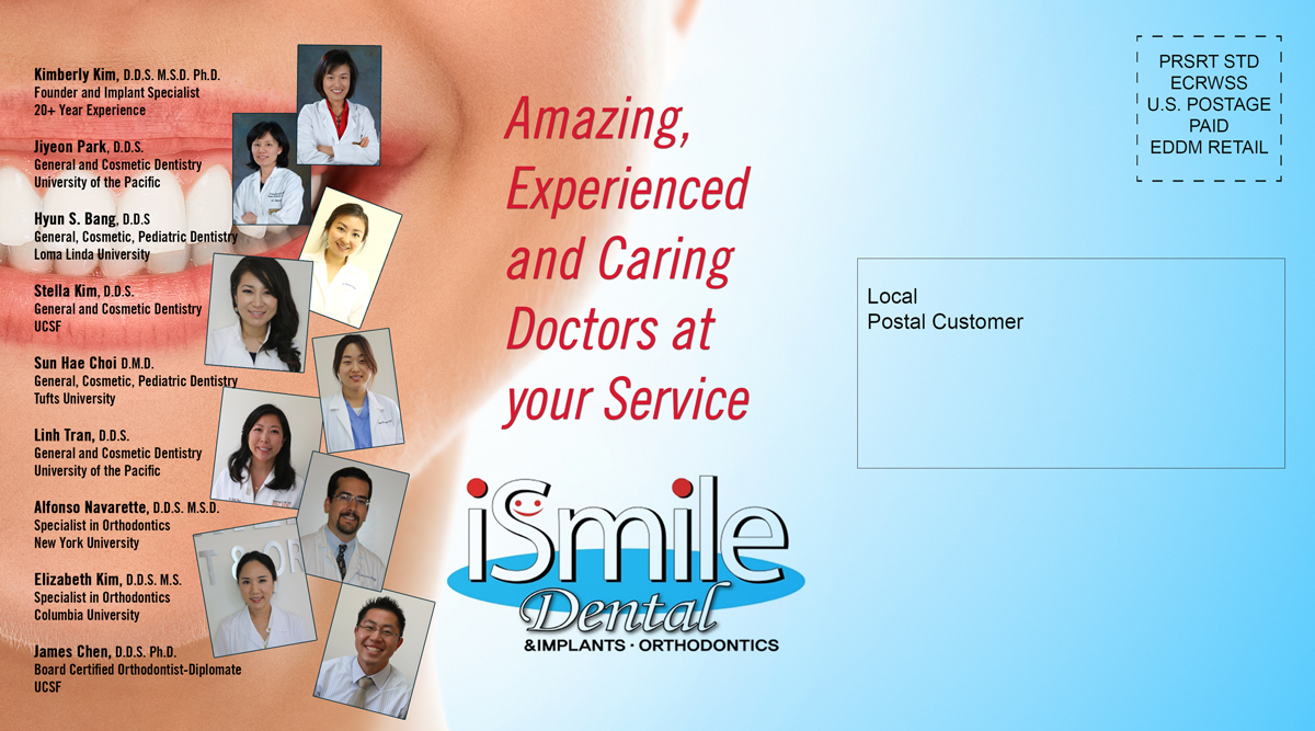 Postkarten-Design von UrbainFX für iSmile Dental | Design #4116454