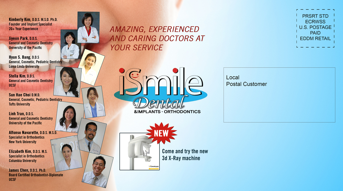 Postkarten-Design von UrbainFX für iSmile Dental | Design #4117341