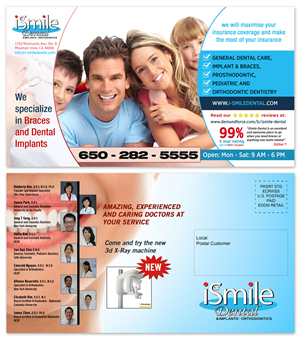 Postcard Design by UrbainFX for iSmile Dental | Design: #5125445
