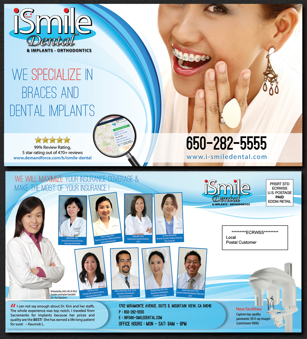 Postcard Design by Parmitu for iSmile Dental | Design #4014541