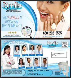 Postcard Design by Parmitu for iSmile Dental | Design: #4014541