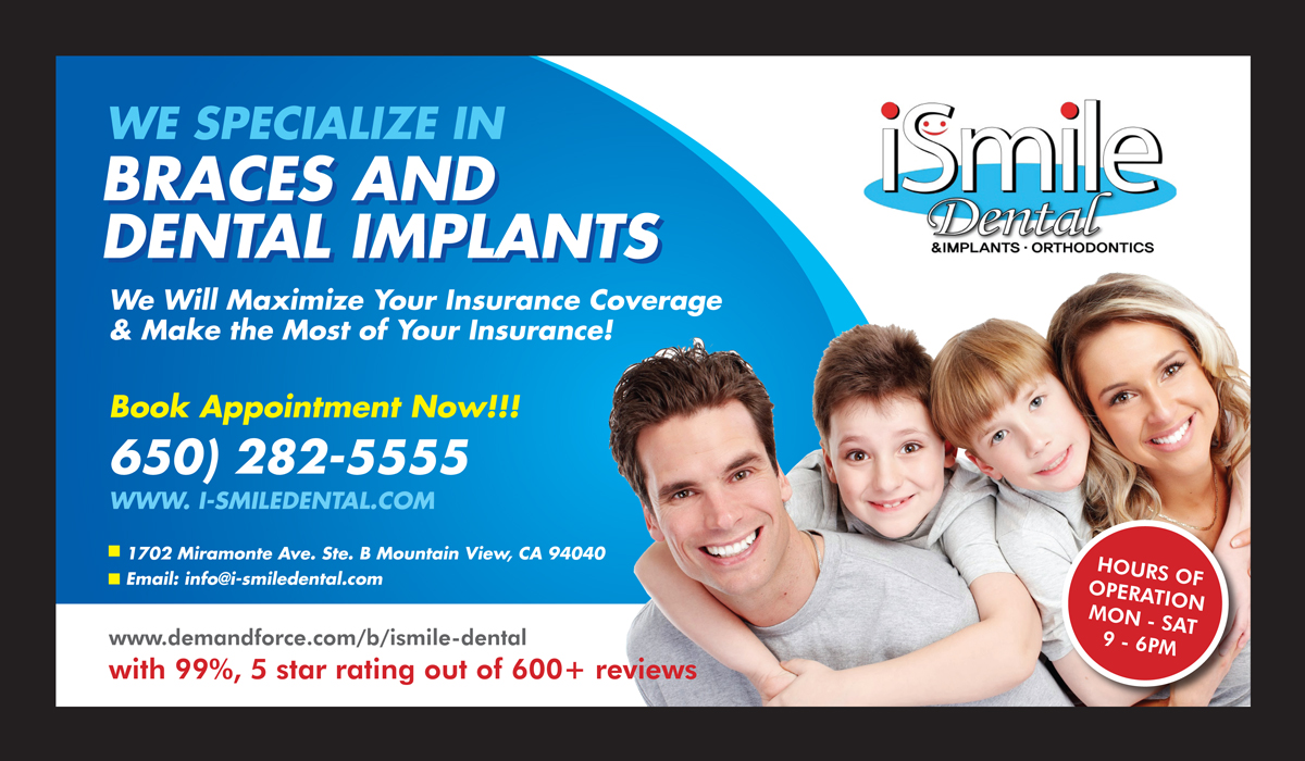 Diseño de Postal por rkailas para iSmile Dental | Diseño #4116550