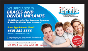Design de Carte Postale par rkailas pour iSmile Dental | Design #4116550