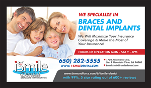 Postcard Design by rkailas for iSmile Dental | Design: #4116561