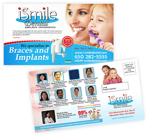 Design de Carte Postale par creationz2011 pour iSmile Dental | Design #4115751