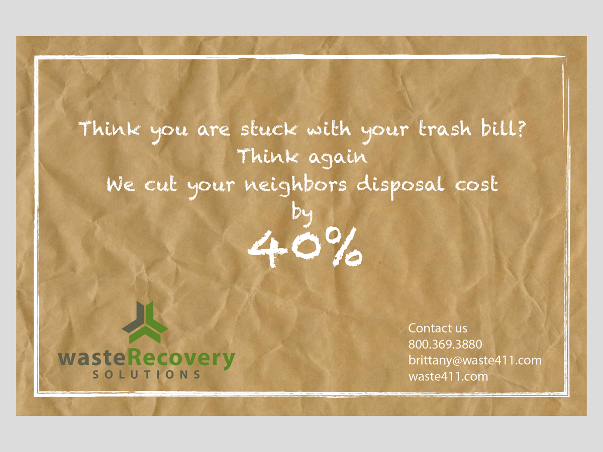 Card Design by moonrock for Waste Recovery Solutions | Design #4008749