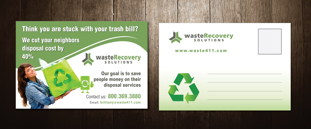 Card Design by meet007 for Waste Recovery Solutions | Design #4032632