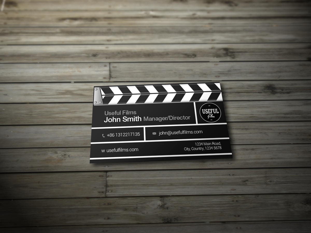 Business Card Design by Seamus Radu for Useful Films | Design #3996350