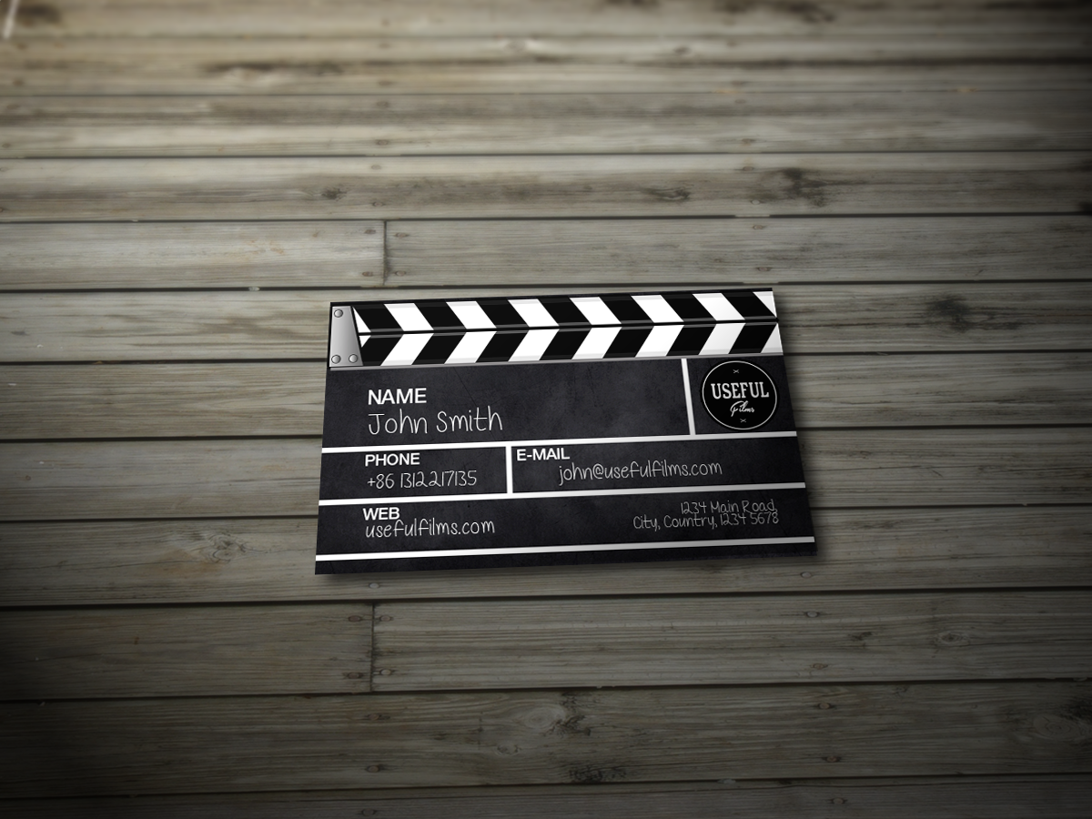 Business Card Design by Seamus Radu for Useful Films | Design #3996415