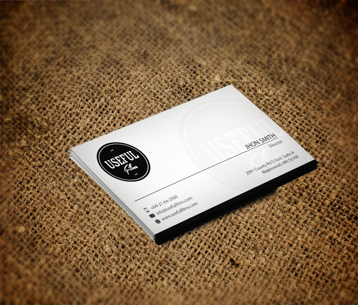 Business Card Design by Ak Graphics Solutions for Useful Films | Design #3975539