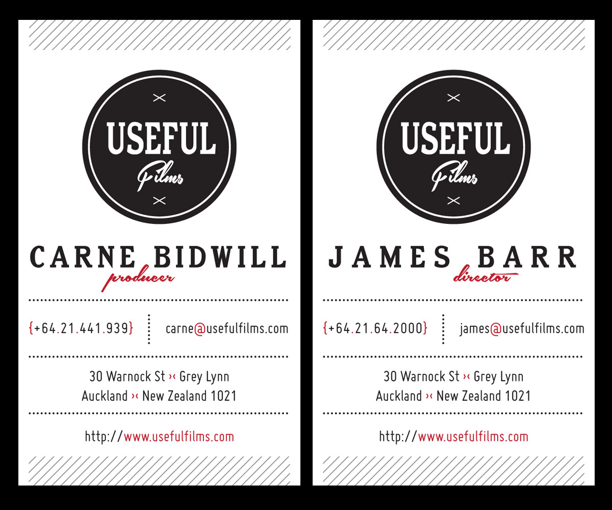 Business Card Design by MessyDesk for Useful Films | Design #3994790