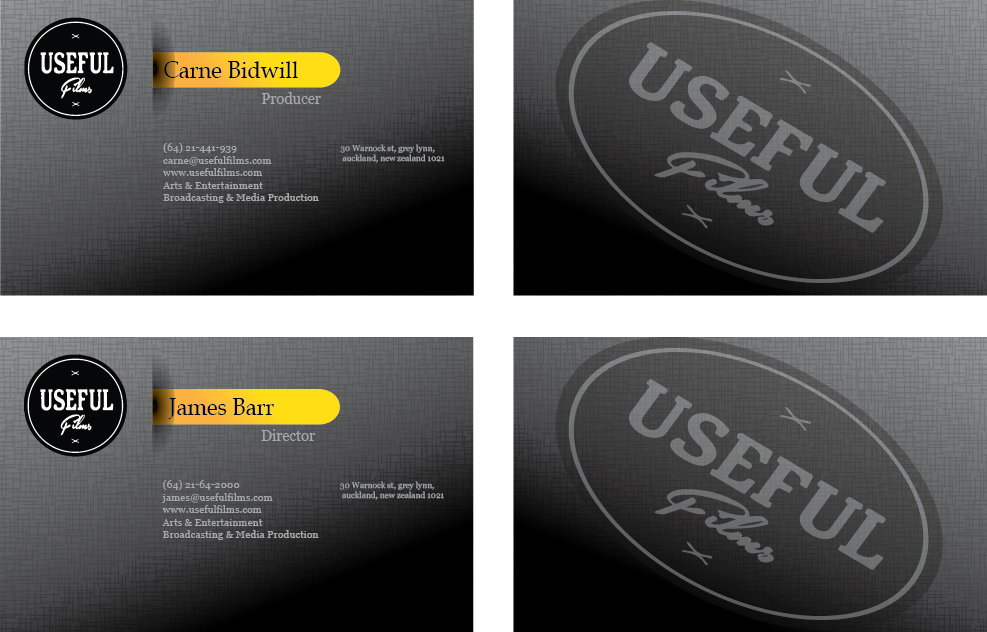 Business Card Design by iCreate for Useful Films | Design #3952482
