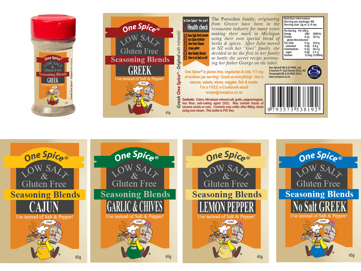 Diseño de Etiqueta por Soula Vetter para Greek One Spice | Diseño #4107185