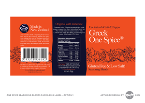 Diseño de Etiqueta por rundrhumos para Greek One Spice | Diseño: #4122671