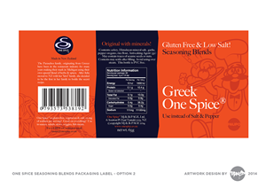 Diseño de Etiqueta por rundrhumos para Greek One Spice | Diseño: #4122682