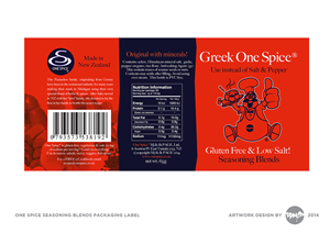 Diseño de Etiqueta por rundrhumos para Greek One Spice | Diseño: #4159653