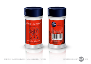 Diseño de Etiqueta por rundrhumos para Greek One Spice | Diseño: #4159657