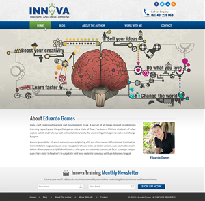 Creative BLOG HEADER and NEWSLETTER OPTIN for a Training Consultant | Diseño Gráfico por Sbss