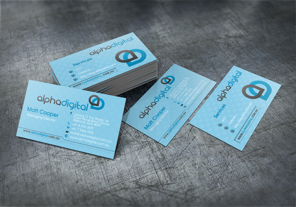 Business Card Design by iDesigners for Alpha Digital | Design #3953373