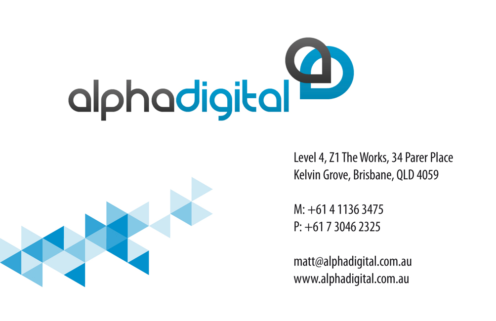 Business Card Design by meseta for Alpha Digital | Design #3958729