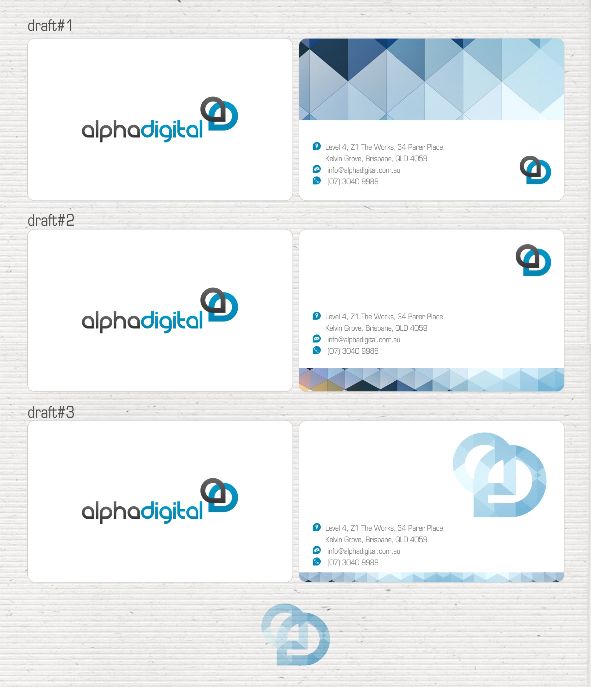 Diseño de Tarjeta de Presentación por Pixel Graphix para Alpha Digital | Diseño #3969962