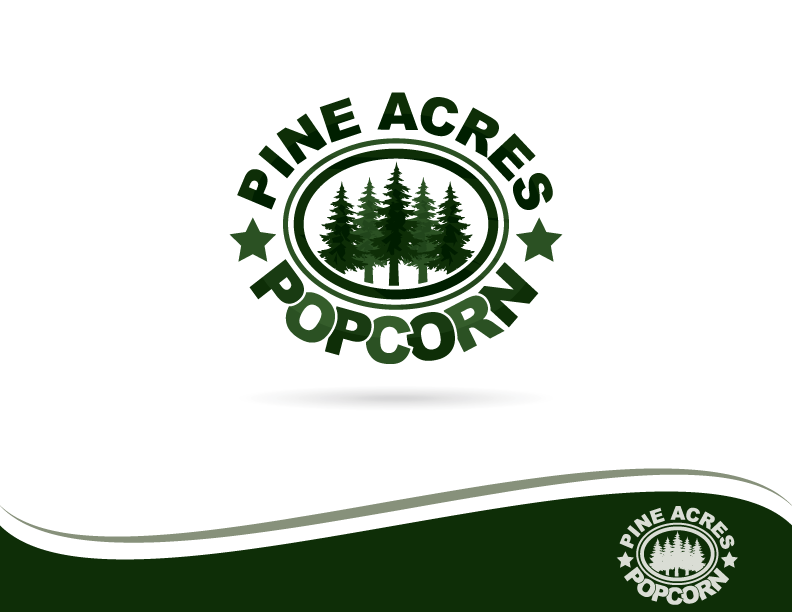 Logo Design by All American Designs for Pine Acres Popcorn | Design #3957935