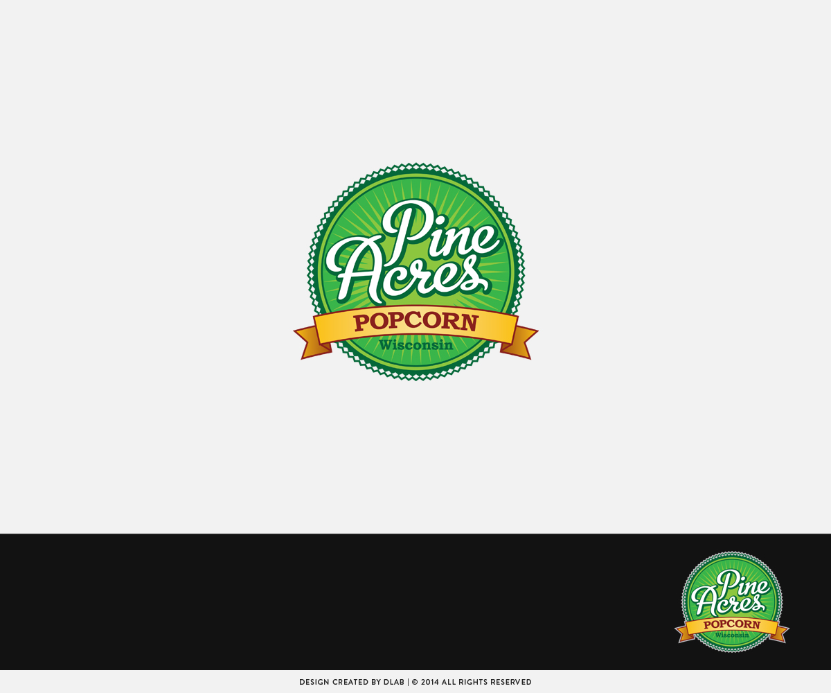 Logo-Design von DLab™ für Pine Acres Popcorn | Design #4012768