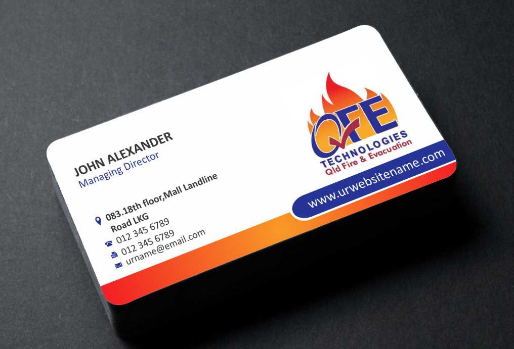 Design de Carte de Visite par AwsomeD pour QFE Technologies Pty Ltd | Design #3954251