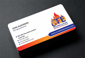 Visitenkarten-Design von AwsomeD für QFE Technologies Pty Ltd | Design: #3954251