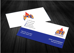 Business Card Design by AwsomeD for QFE Technologies Pty Ltd | Design #3954253