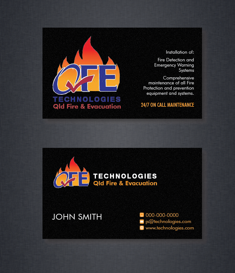 Business Card Design by romy for QFE Technologies Pty Ltd | Design #4002915