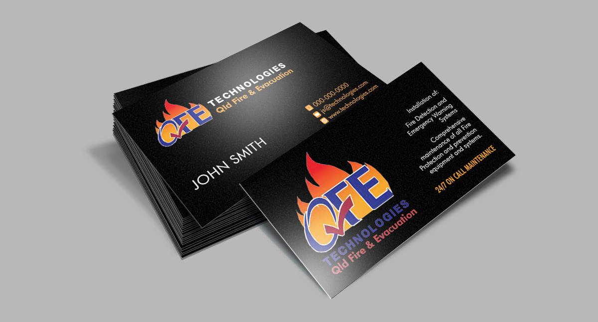 Business Card Design by romy for QFE Technologies Pty Ltd | Design #4002917