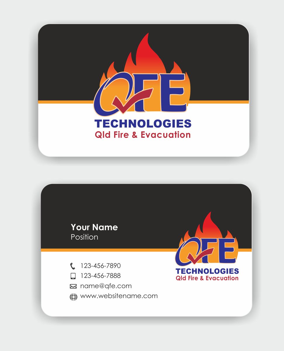 Visitenkarten-Design von IneseRo für QFE Technologies Pty Ltd | Design: #3953621