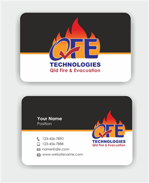 Business Card Design by IneseRo for QFE Technologies Pty Ltd | Design #3953621