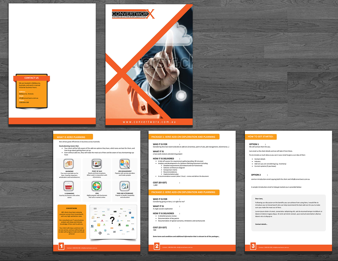 Brochure Design by yganess for ConvertworX | Design #3995698