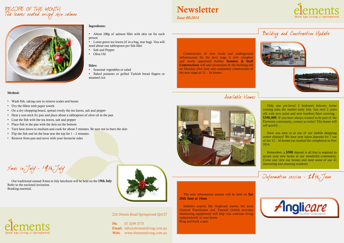 Graphic Design by echidna for Elements Third Age Living @ Springwood | Design #3968113